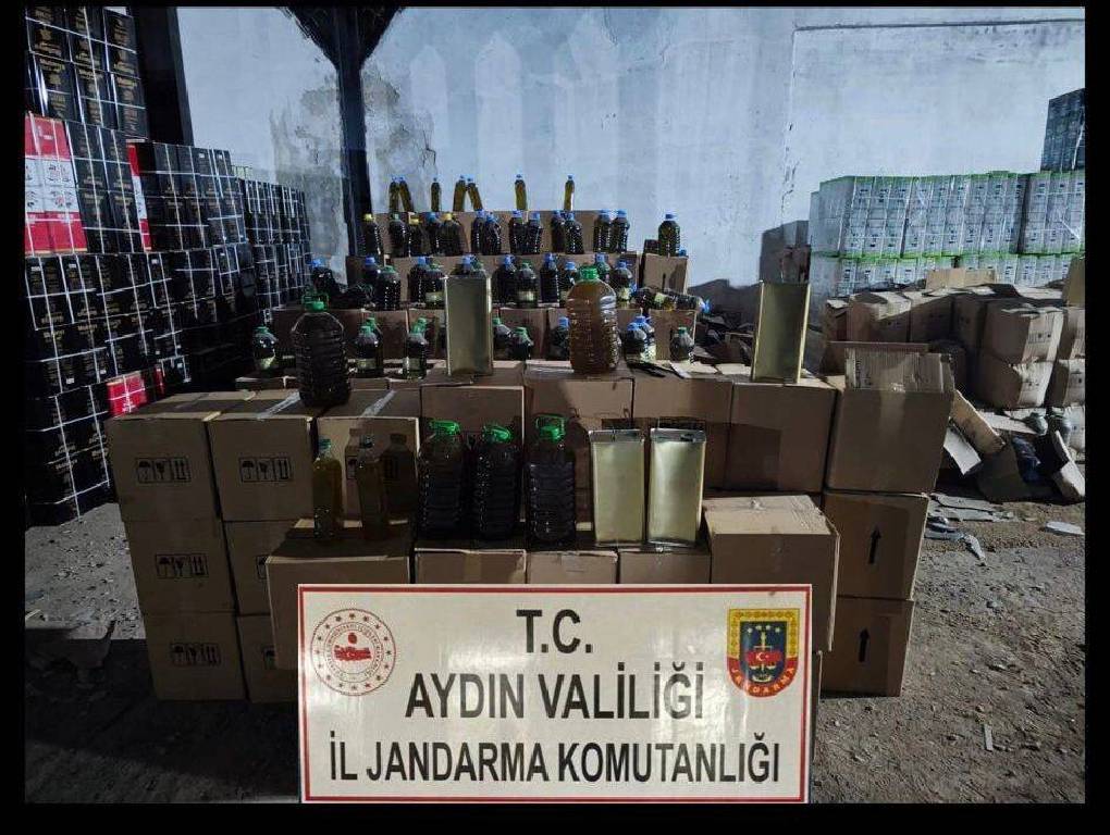 Aydın'da 8 ton sahte sahte zeytinyağı ele geçirildi