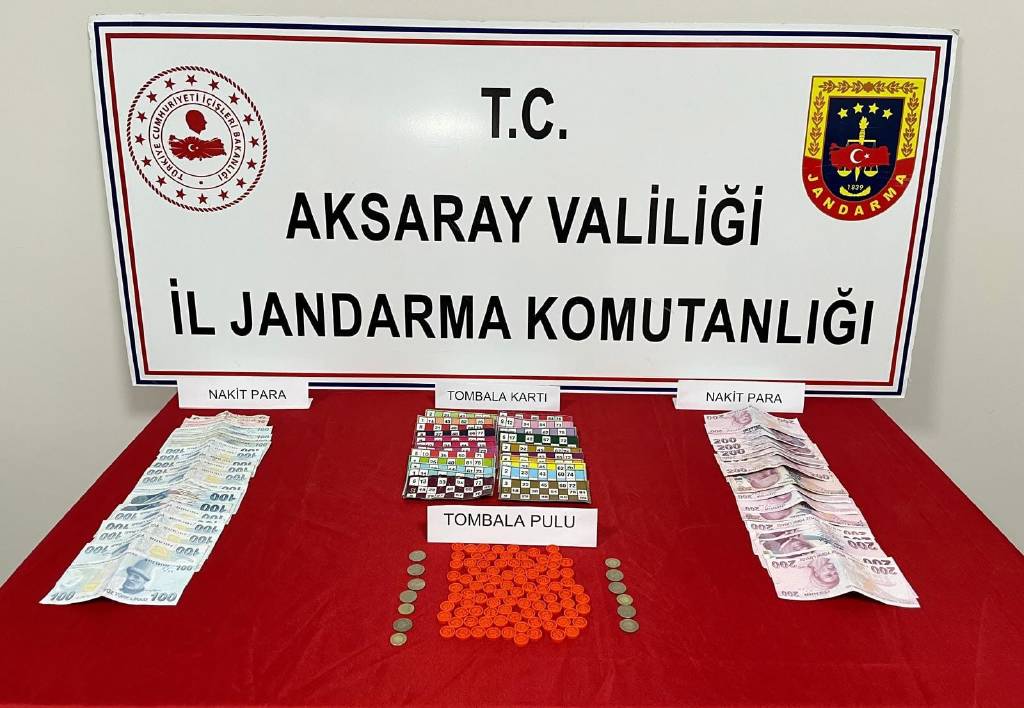 Aksaray'da kumar oynayanlara operasyon: 3 gözaltı