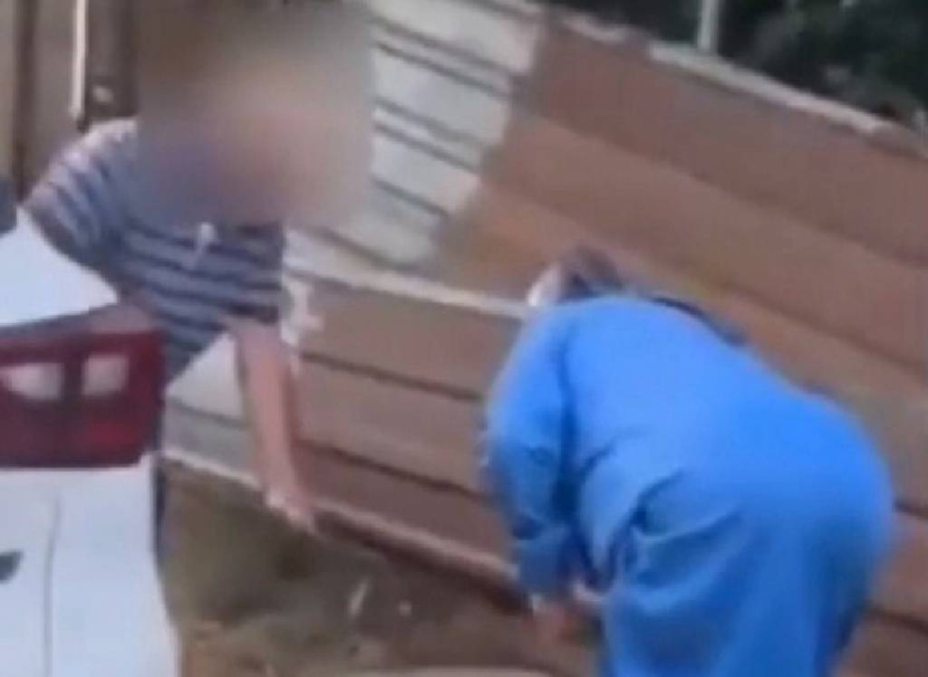 Köpek mamasını gören yaşlı çift, bir kadına saldırdı