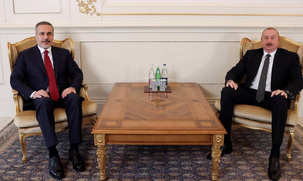 Dışişleri Bakanı Hakan Fidan, Azerbaycan Cumhurbaşkanı Aliyev ile görüştü