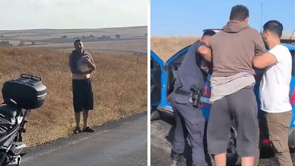 Cani koca yakalandı! Bıçağı boğazına dayadı...