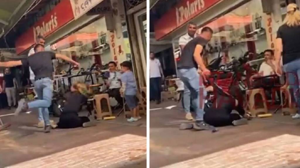 Hamile kadını dakikalarca darp etti! Müdahale eden olmadı...