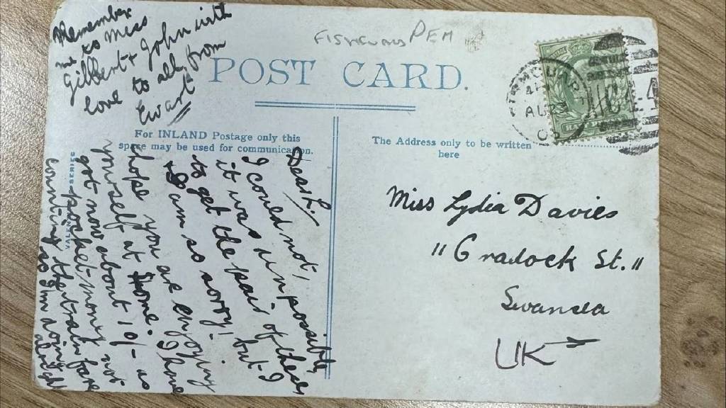 1903'de gönderilen kartpostal 121 yıl sonra adrese ulaştı