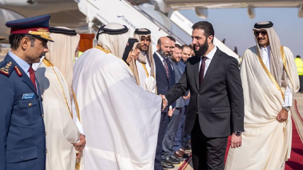 Suriye'yi ziyaret eden ilk lider oldu! Katar Emiri Al Sani Şam'da...
