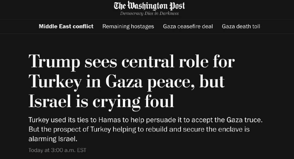 ABD merkezli Washington Post gazetesi dikkat çeken bir haber yayımladı