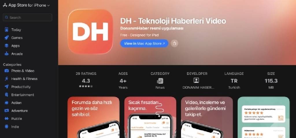 Apple App Store, yenilenen arayüzüyle webden erişime açıldı