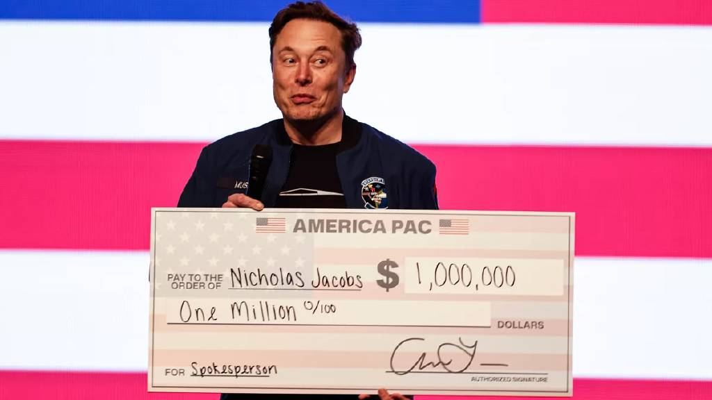 Elon Musk'tan milyon dolarlık çekler!