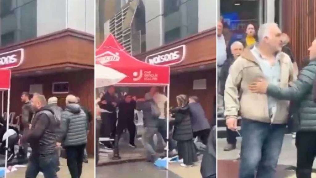 Trabzon'da CHP standına saldıran şahıs tutuklandı!