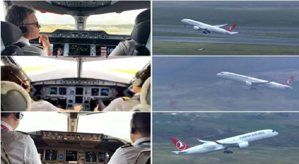 Avrupa’da İlk! İstanbul Havalimanı’nda üç uçak aynı anda iniş yaptı