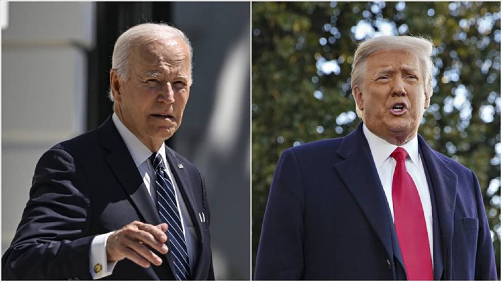Trump, ekonominin daralmasından Biden'ı sorumlu tuttu! "Önce Biden'ın 'yükünden' kurtulmamız gerekiyor"