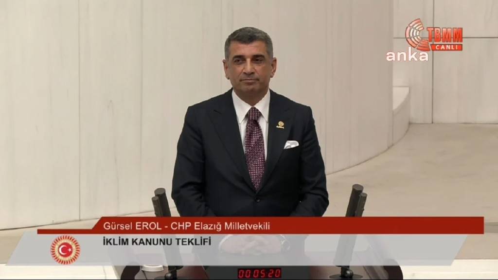 TBMM’de ilginç protesto! CHP'li Gürsel Erol, kürsüde konuşmadan durdu…