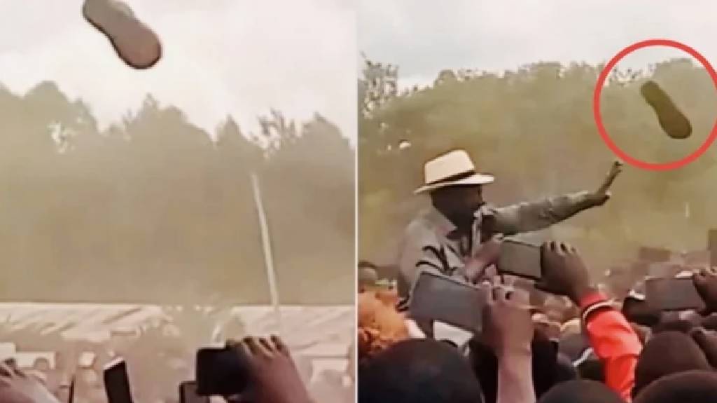 Kenya'da devlet başkanına ayakkabılı saldırı