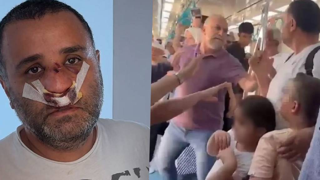 Marmaray'da yolcunun burnunu kıran kişi tutuklandı