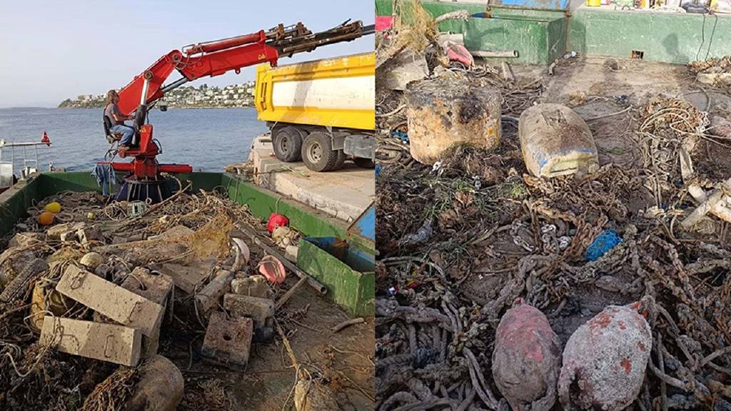 Muğla'da denizden 45 ton katı atık çıktı!