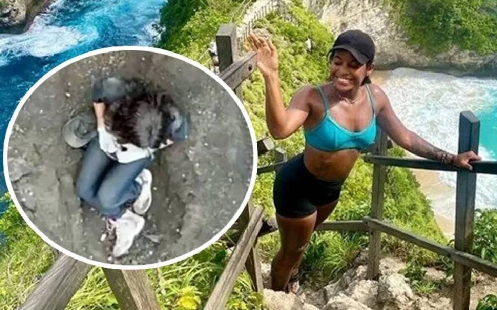Yürüyüş yapan turist yanardağın içine düştü