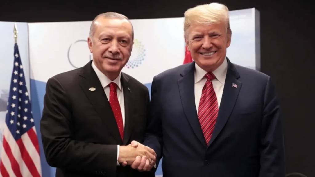 Cumhurbaşkanı Erdoğan, Donald Trump ile bir araya geldi