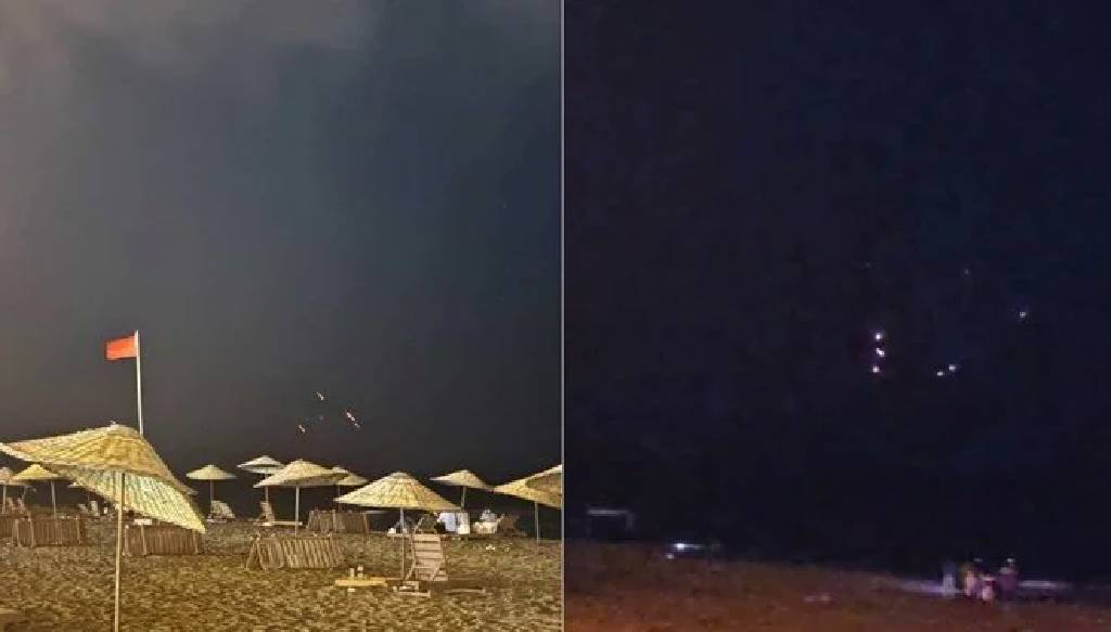 İran'ın fırlattığı füzeler Hatay'dan görüldü