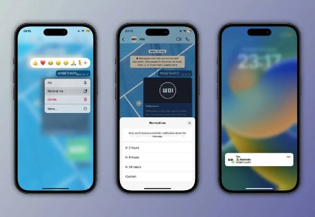 Whatsapp, mesaj hatırlatma özelliğini kullanıma surdu