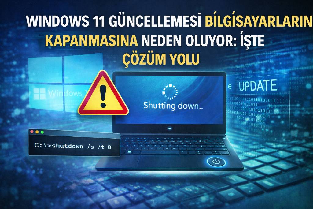 Windows 11 güncellemesi bilgisayarların kapanmasına sebep oluyor