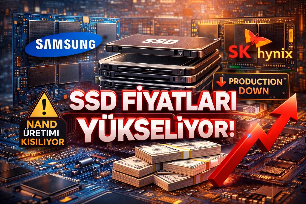 SSD fiyatları yükselişte