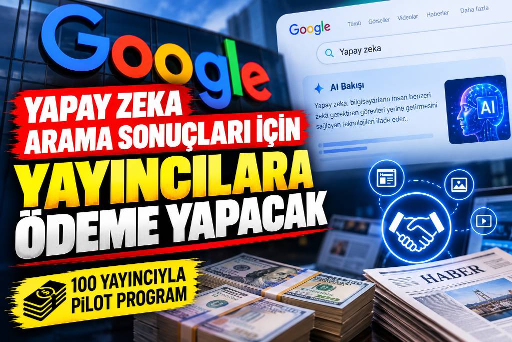 Google'dan yapay zeka için yayıncılara ödeme