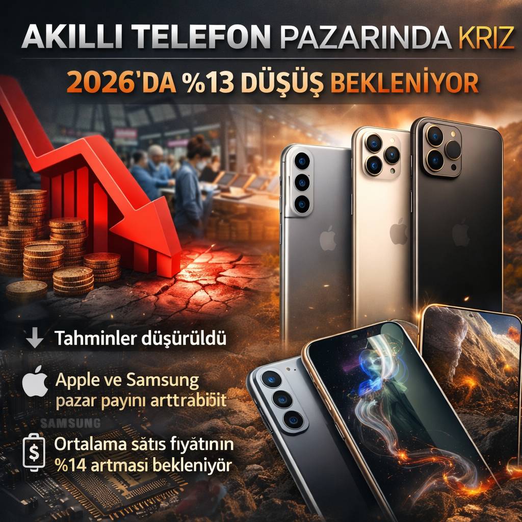 Akıllı telefon pazarında daralma