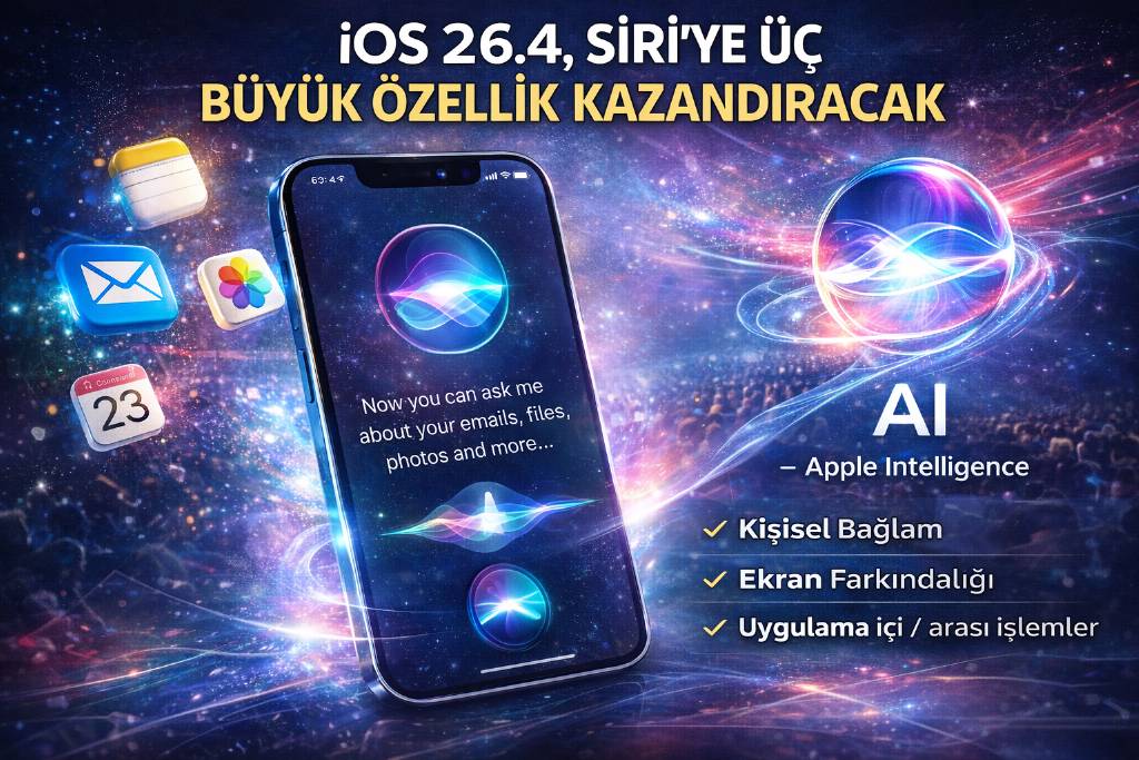 IOS 26.4, SIRI'ye üç önemli özellik kazandıracak