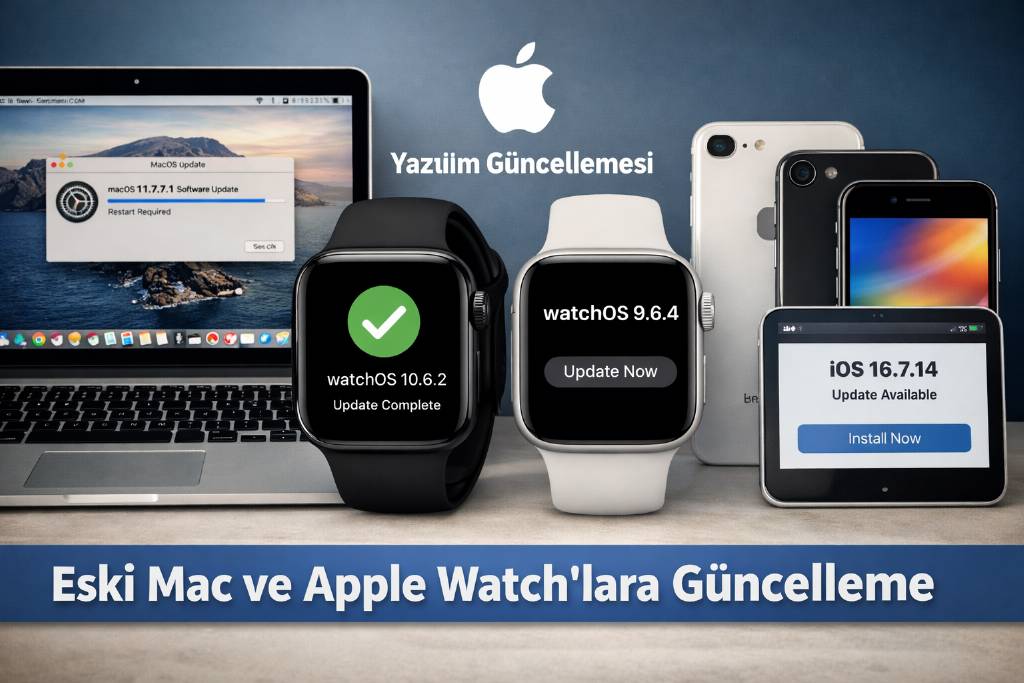 Eski model Apple ürünlerine yeni güncelleme