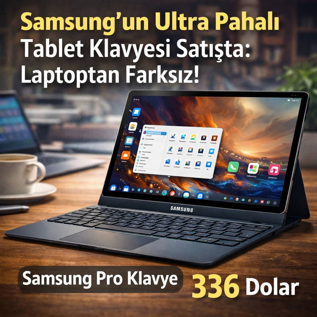 Samsung'dan tableti laptopa çeviren klavye