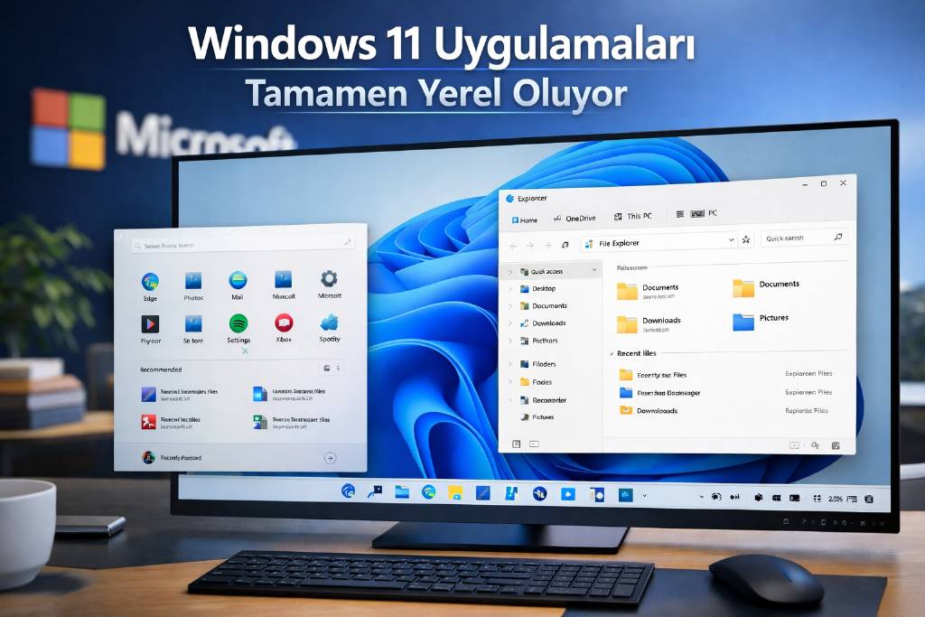 Windows 11 uygulamaları yerel oluyor
