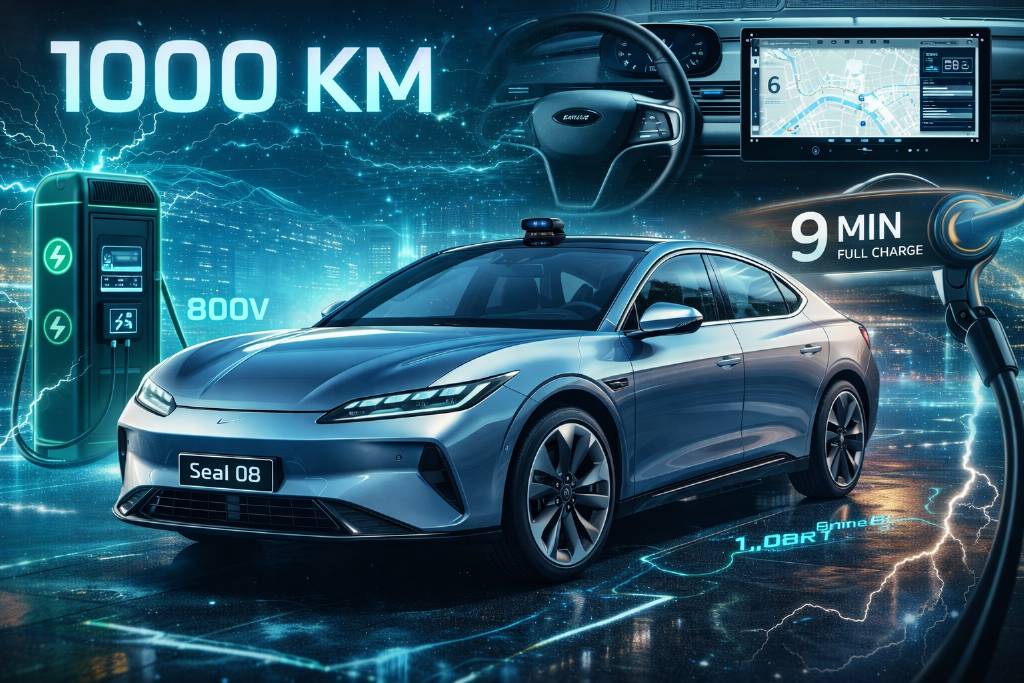 BYD, Seal 08 tanıtıldı: 1000km menzil