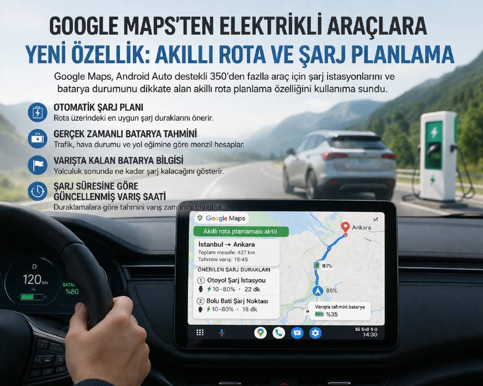 Google Maps'e akıllı rota yeniliği