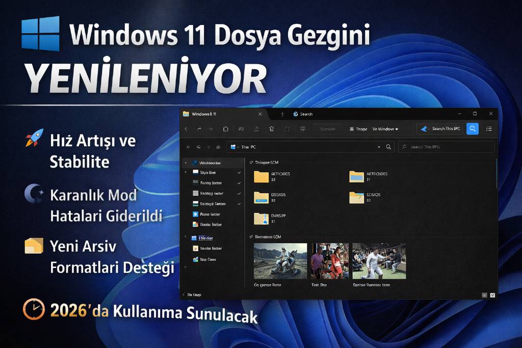 Windows 11 dosya gezgini yenileniyor
