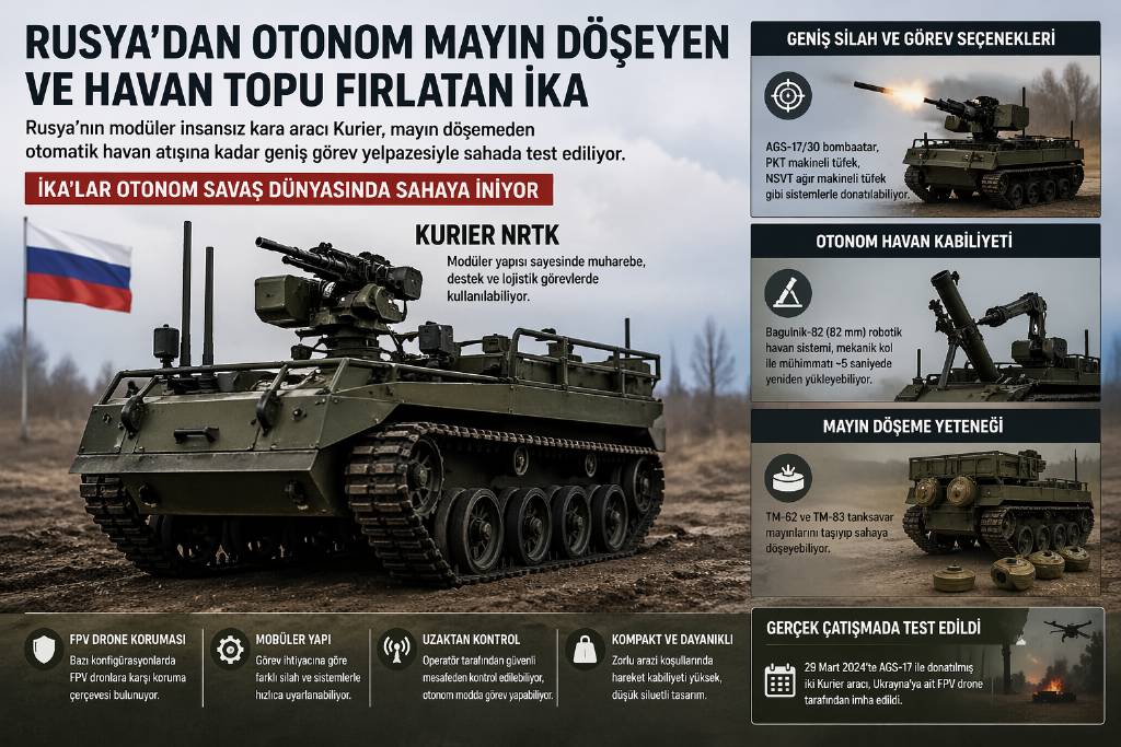 Rusya'nın otonom mayın döşeyen İKA'sı sahada