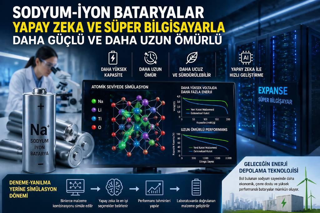 Süper bilgisayarlar için sodyum batarya dönemi