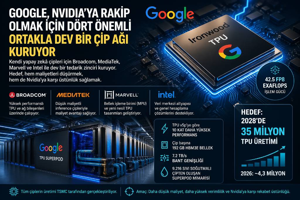 Google'dan Nvdia'ya karşılık hamle