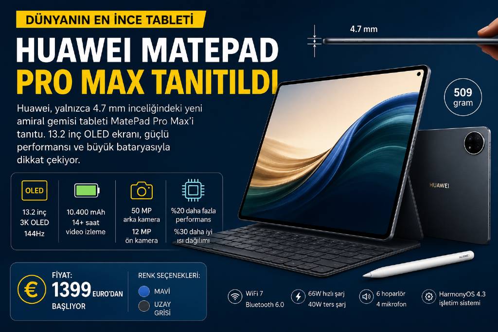Dünyanın en ince tableti tanıtıldı