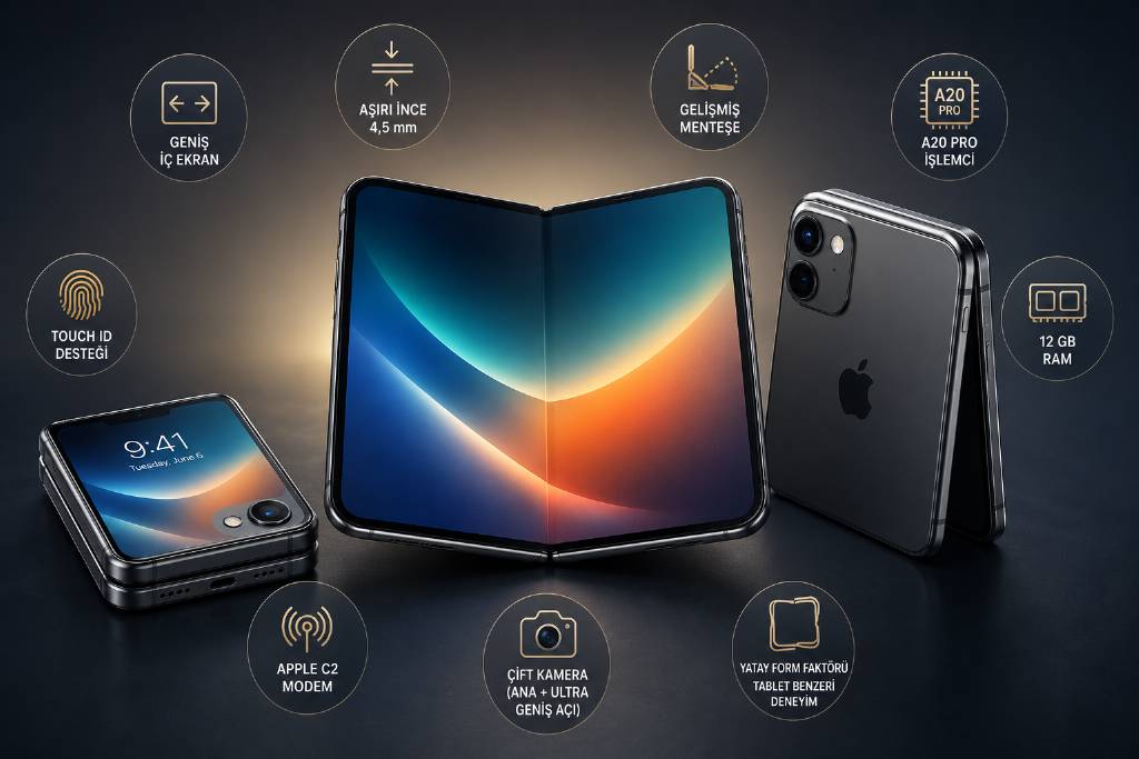 Katlanabilir Iphone modeli görüntüleri paylaşıldı