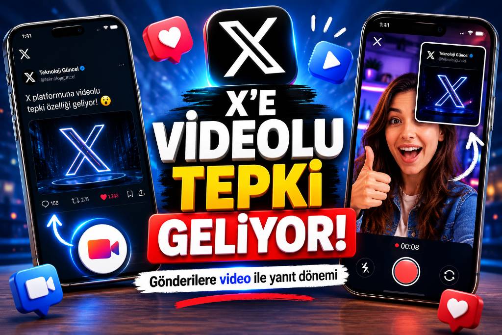 X'e videolu tepki özelliği geliyor