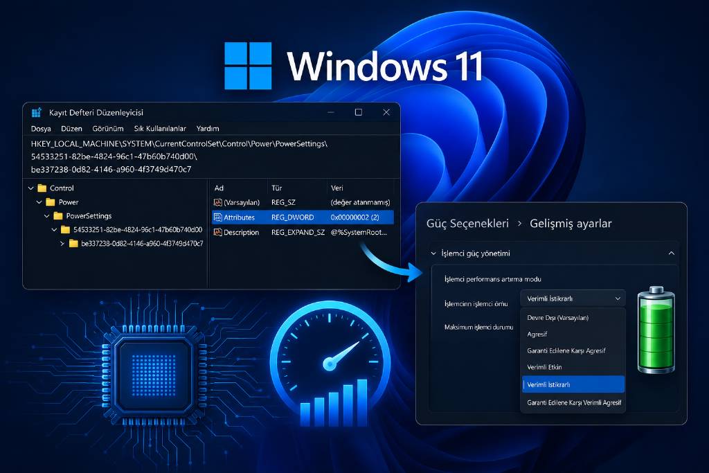 Windows 11'de performans ayarı ortaya çıktı