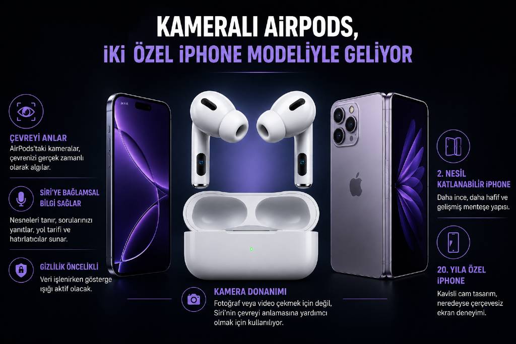 Kameralı Airpods yeni Ip serisiyle gelecek