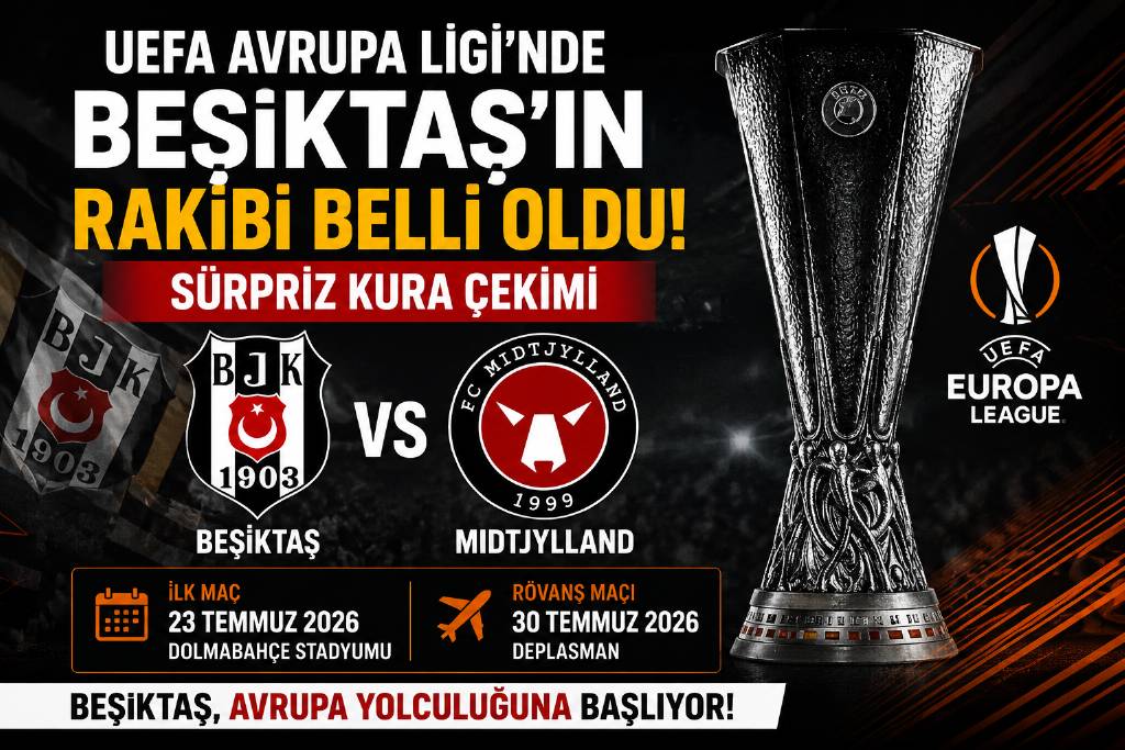 Beşiktaş'ın UEFA Avrupa Ligi rakibi Midtjylland oldu