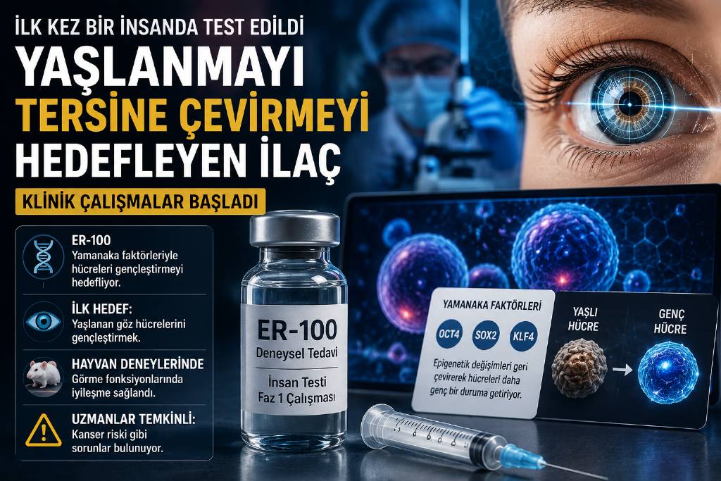 Yaşlanmayı tersine çevirmeyi hedefleyen ilaç insan tedavisinde uygulandı