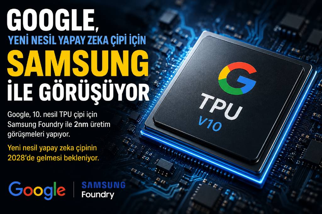 Google'dan yeni yapay zeka çipi için samsung iddiası