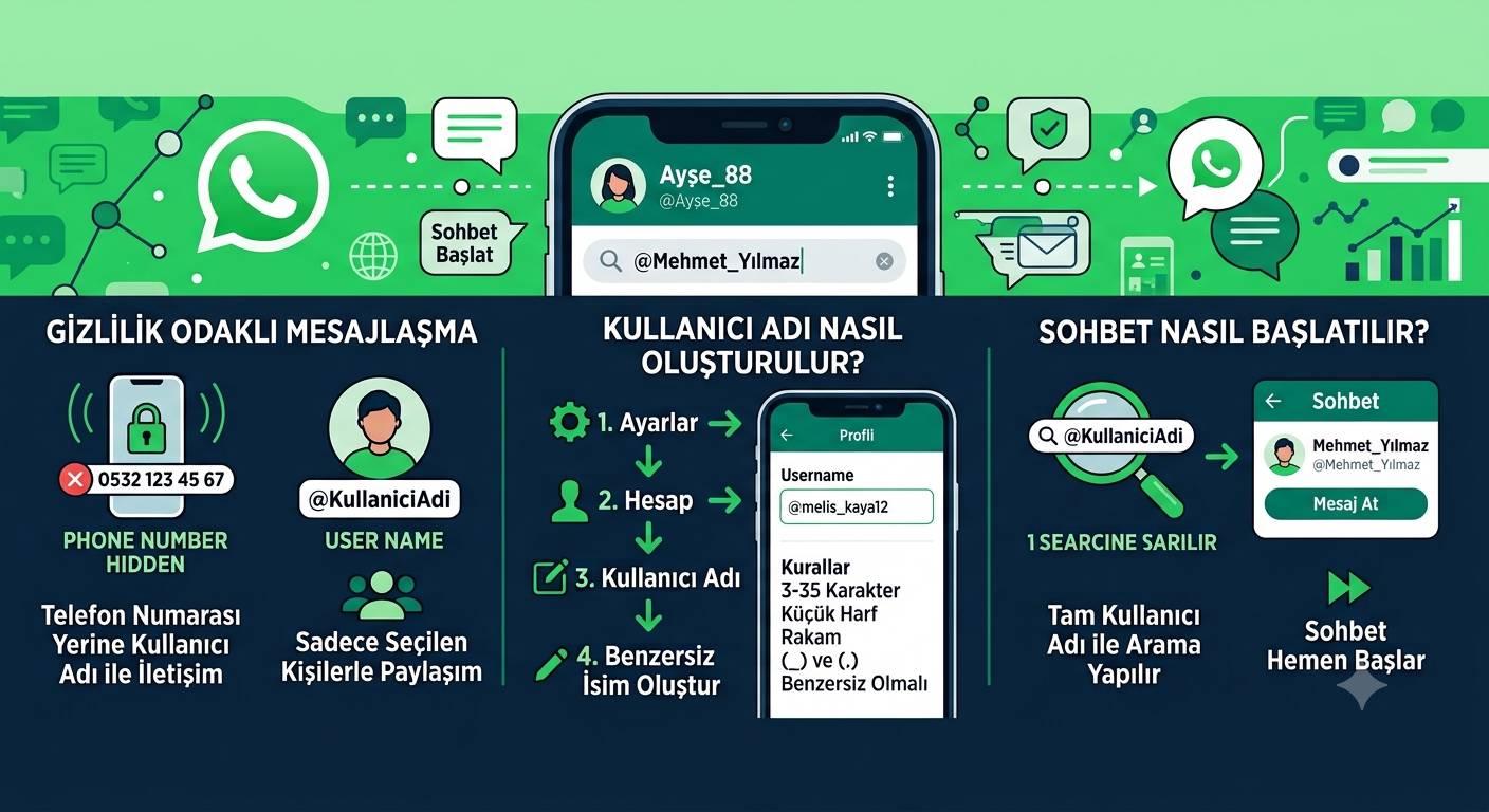 Whatsapp'ta kullanıcı adı dönemi başlıyor