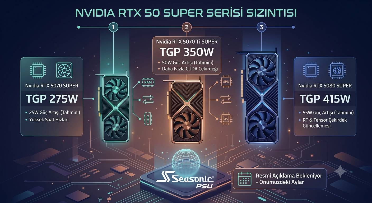 RTX 50 SUPER Serisi sızdırıldı