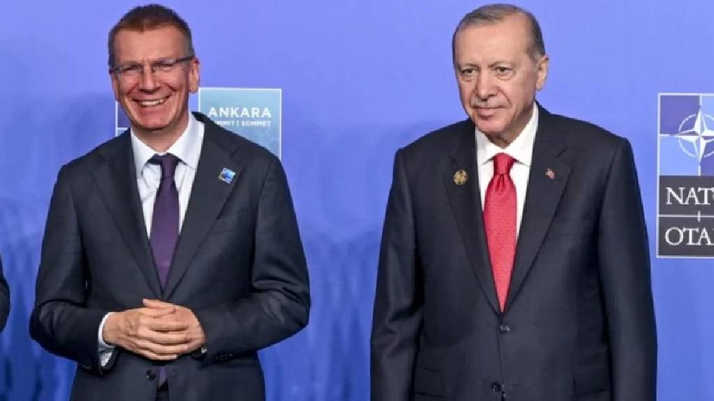 Cumhurbaşkanı, Letonya'lı mevkidaşı ile görüştü