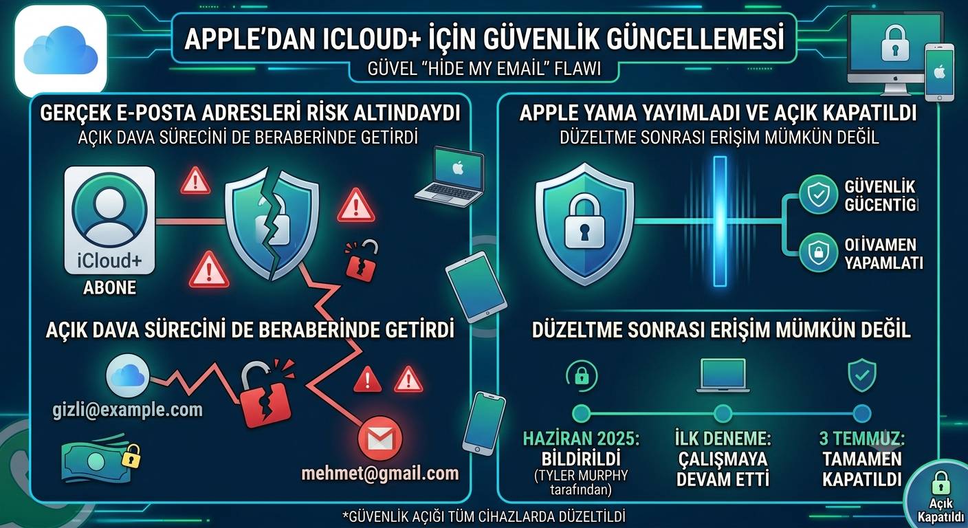 Apple, iCloud+ için güvenlik güncellemesi