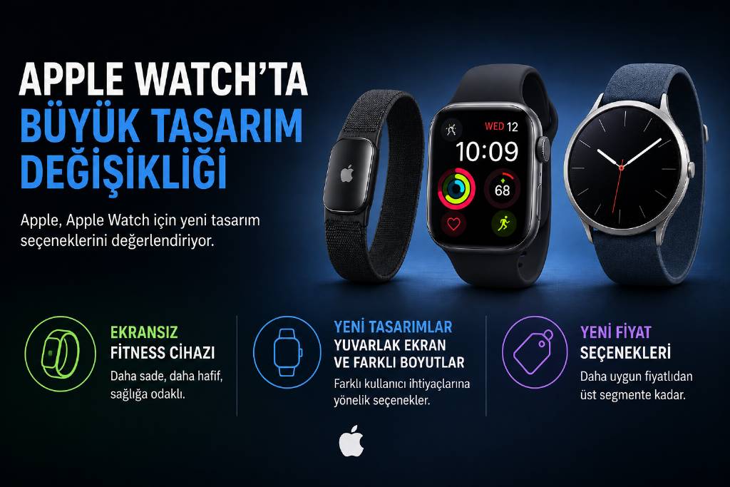 Apple Watch'ta tasarım değişikliği yolda