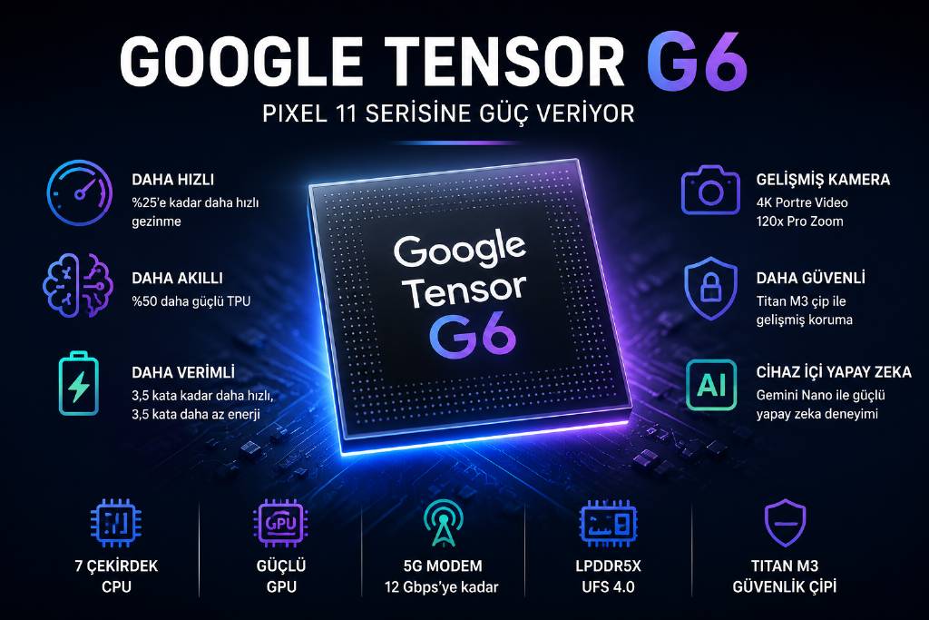 Google Tensor G6 tanıtıldı